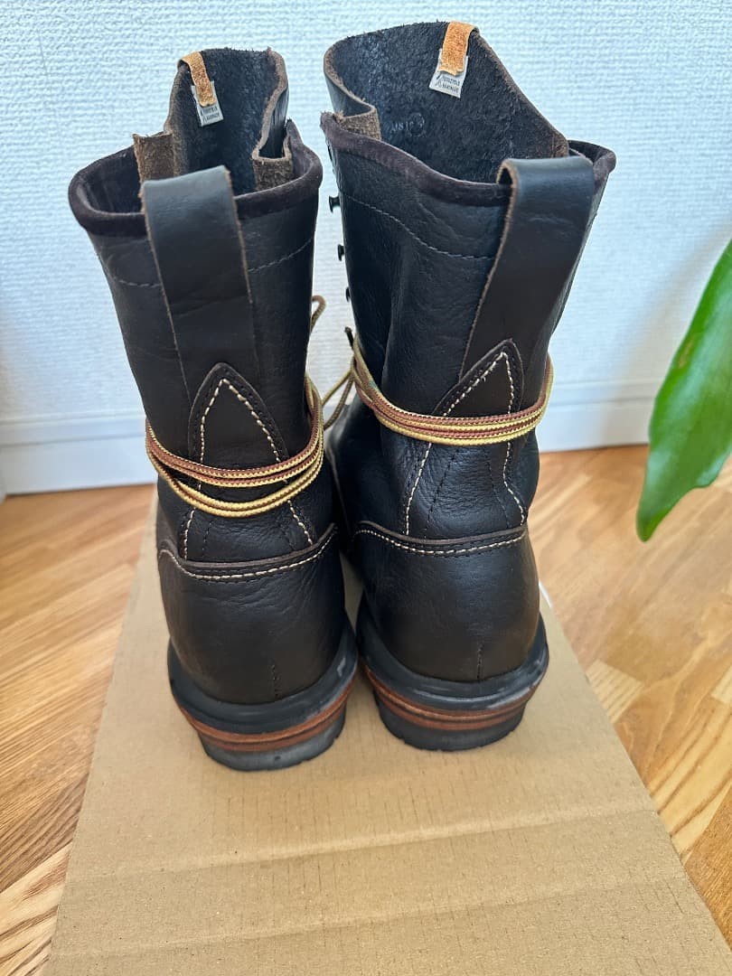 visvim POUNDMAKER BOOTS-FOLK Black US 9.5 (27.5cm) Leather Work Boots Rare image 3