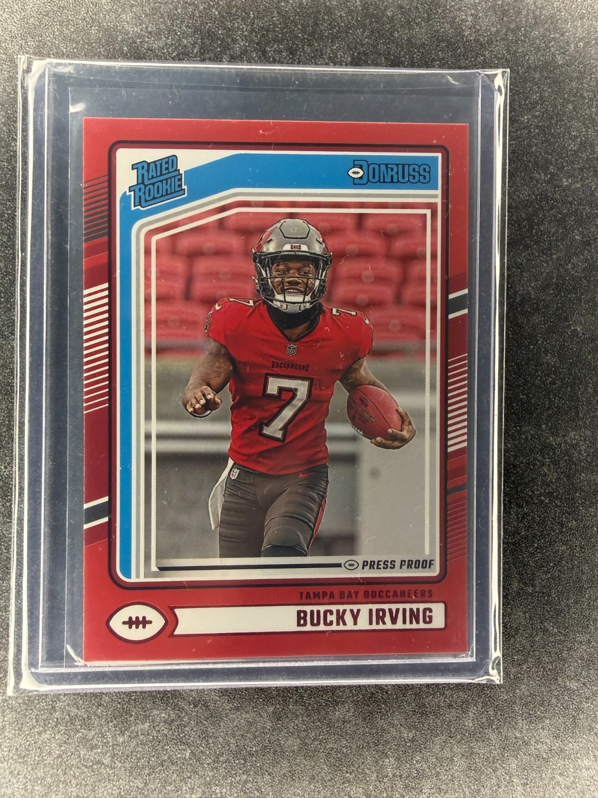 Bucky Irving Panini Donruss #301 Press Proof Red