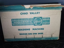 VINTAGE 1960's Chad Valley Tinplate TOY WASHING MACHINE HOOVERMATIC Wash & Spin