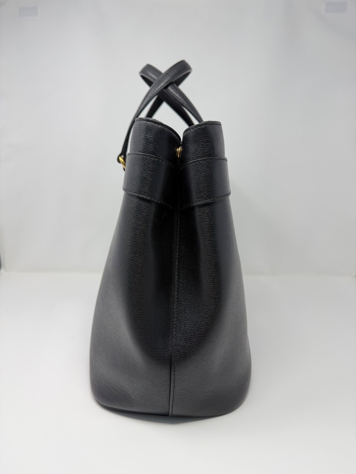 Gucci Large Black Horsebit Bright Bit Tote - Authentic Calfskin image 7