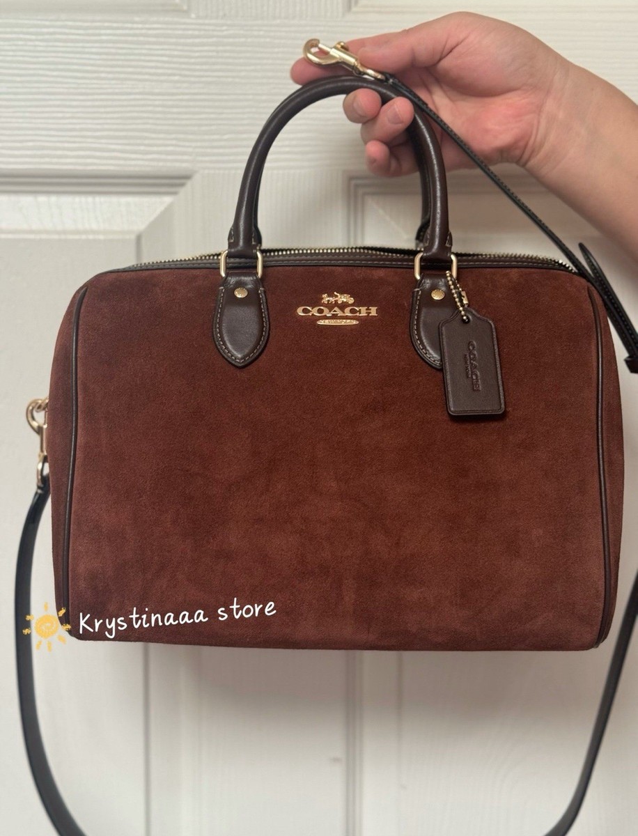 Coach Suede Rowan Large Satchel Bag CCC79 NWT Limited Edition | eBay