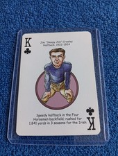 Jim Crowley Card 2018 Hero Decks Notre Dame Irish Football Playing Card 