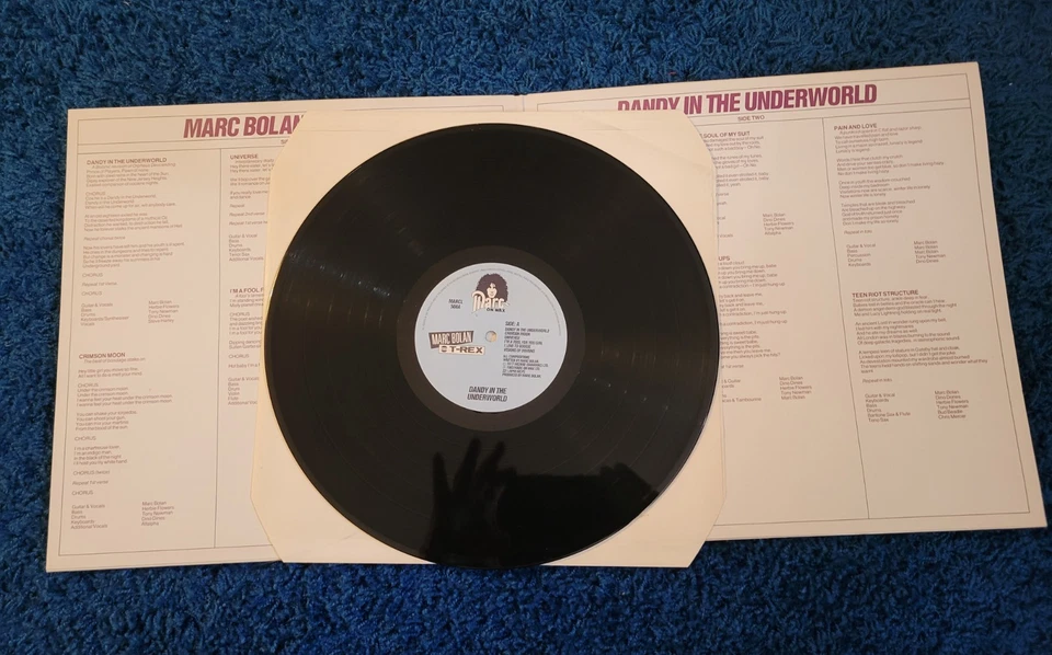 T. Rex Dandy in the Underworld Vinyl Marc On Wax Rare Cover. Minty! - Image 4 of 4