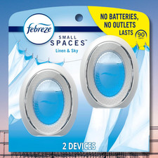 Bathroom Air Freshener, Small Spaces Odor-Fighting, 2 Count