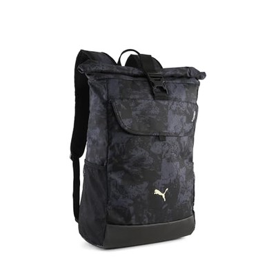 Puma PUMATECH AOP Roll-Top Backpack 091965 Fall/Winter 2025 Color Black/AOP 01