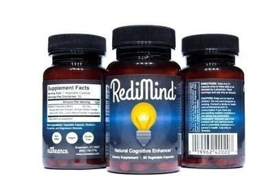 3 PACK RediMind Natural Cognitive Enhancer 30 Caps-Focus-Memory-Brain Health