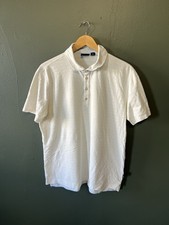 Hugo Boss Mens White Short Sleeve Polo Shirt Size XL