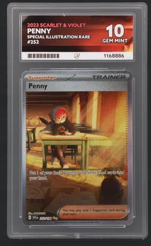Penny 252/198 Pokemon Scarlet Violet Base SIR PERFECT SUBS ACE 10