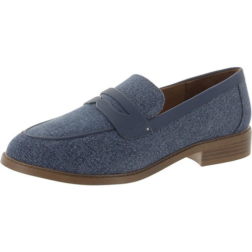 Franco Sarto Womens Chrissy Denim Loafers 10 Medium (B,M) BHFO 3881