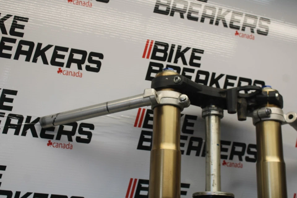 06-07 SUZUKI GSXR 600 FRONT END FORKS SUSPENSION HANDLEBARS TRIPLE TREE BB00 - Image 3 of 4