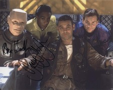 ROBERT LLEWELLYN and DANNY JOHN-JULES - Red Dwarf GENUINE SIGNED AUTOGRAPHS