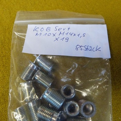 KOB - SERT Gewindeeinsatz M10 x 19 neu mit Bund verzinkt neu verschiedene Mengen