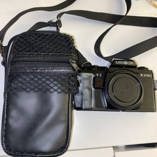 Minolta X-370n 35mm SLR Film Camera Black Untested With Carry Case