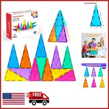 Magnetic Building Blocks Set 16PCS Isosceles Triangle Expansion for Kids