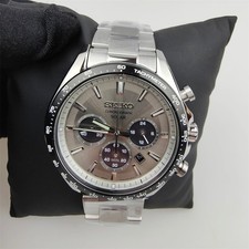 SEIKO SELECTION Chronograph analog solar Stainless Steel strap watch SBPY181