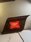 VINTAGE LIGHT UP BEER SIGN MILLER HIGH LIFE BEER 1970’s Tested And Works!