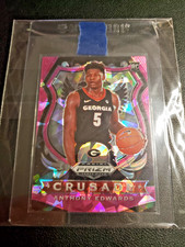 2020 Panini Prizm Anthony Edwards #81 Rookie Crusade Prizm Pink Ice