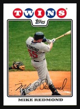 Mike Redmond 2008 Topps #626 Minnesota Twins