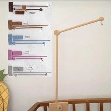 White Wood Baby Mobile Arm