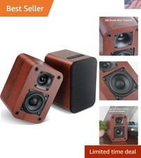 Powered Bluetooth Bookshelf Speakers, 40W Record Player Speakers with 2.75 In...