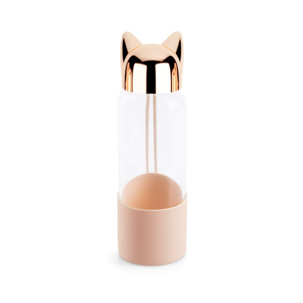 Bouteille chat rose gourde de voyage 500ml portable pour table de nuit