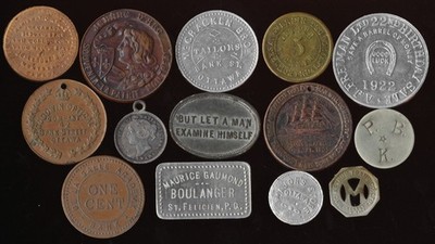🔥 14 CANADIAN UNUSUAL TOKENS/GOOD FORS 🔥 SEE PICTURES 🔥NR & FREE ...