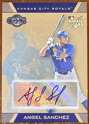 ANGEL SANCHEZ RC 13/125 Auto Blue 2007 Topps Co-Signers #101 Kansas City Royals