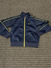 Nike Full Zip Track Jacket Navy/Yellow Size 4T 3-4 Years Youth