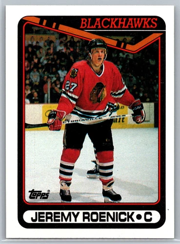 1990-91 Topps Jeremy Roenick Rookie Chicago Blackhawks RC #7