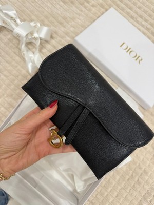 Christian Dior Saddle Bag mini in schwarz