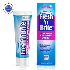 The Natural Dentist Fresh n Brite Denture Cleaner Paste Accepted Dual Action