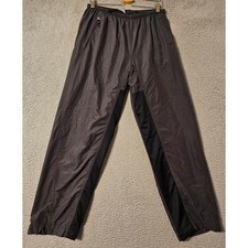 Nike Mens Track Pants Gray Black Mesh Lined Athletic Joggers Vintage Size Medium