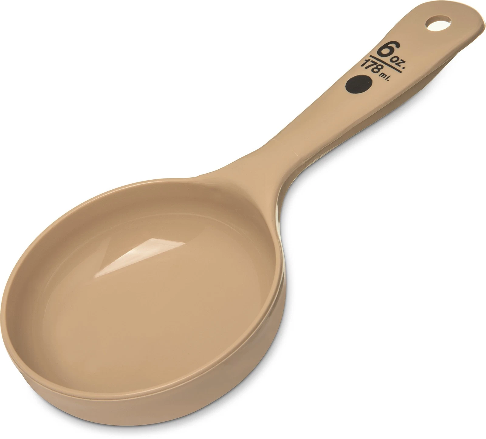 Carlisle Measure Miser 6 Ounce Beige Measuring Cup Short Handle For Precise P...