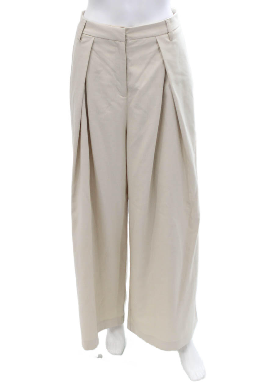 Pixie Market Women's Pleated Front Button Wide Le… - image 1