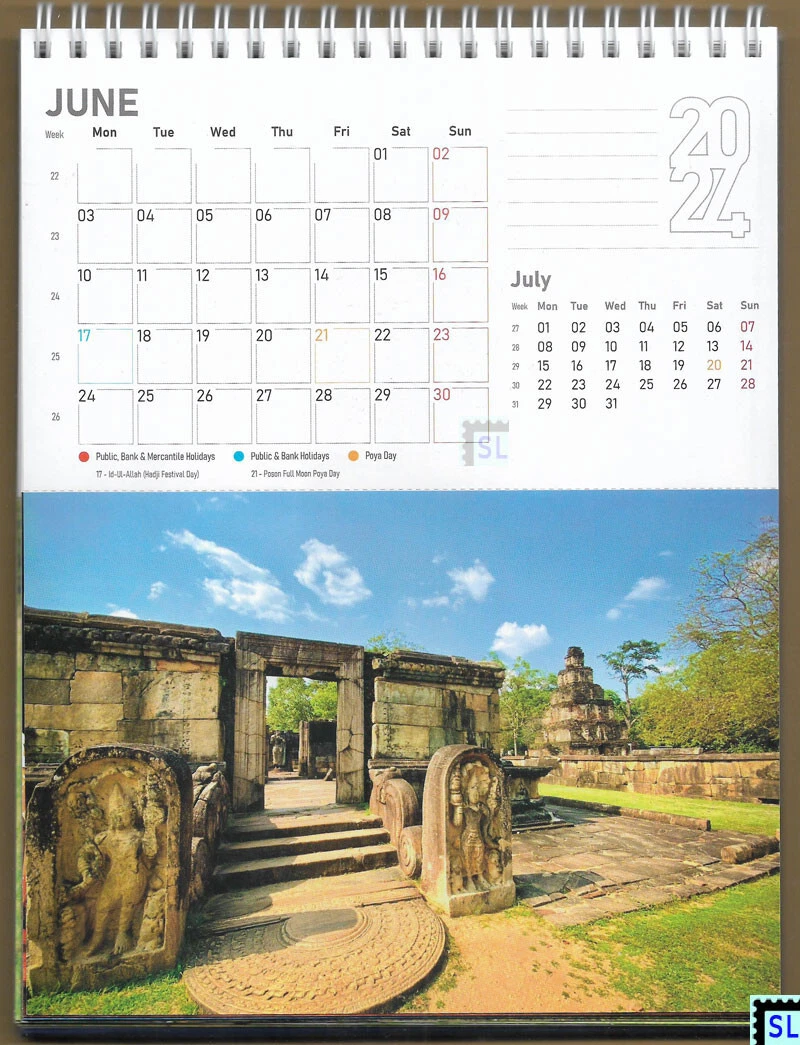 Sri Lanka, Desktop Calendar, Desk, 2024, 28 Picture Pages, Local Holidays |  eBay