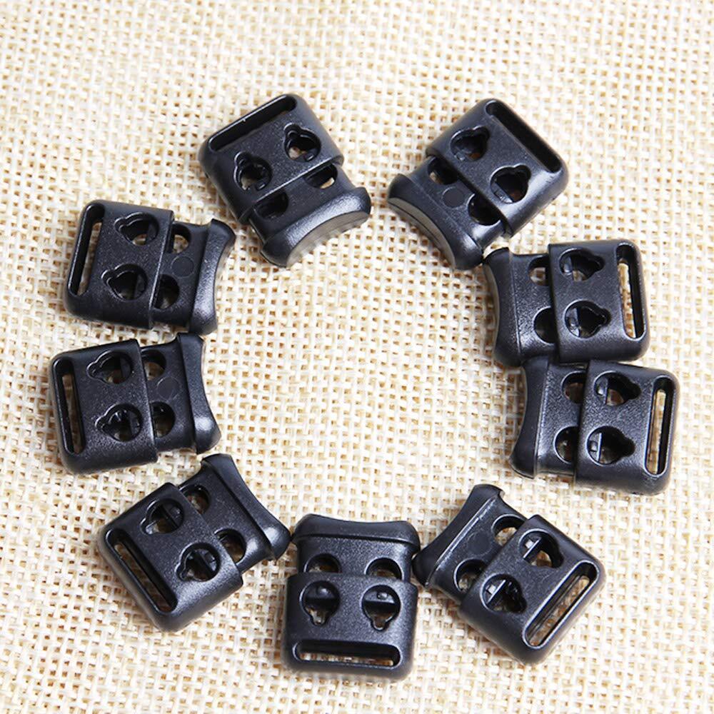 20Pcs Shoe Lace Shoelace Buckle Rope Clamp Cord Lock Stopper Run Sports Clips