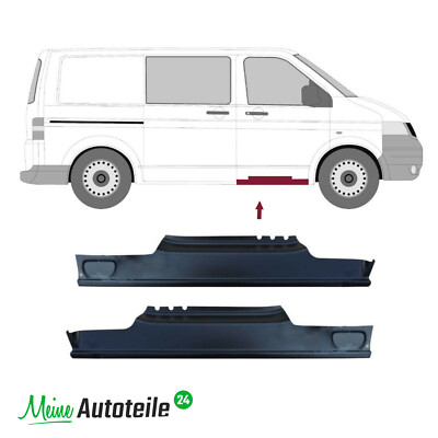 2x Schweller Einstiegsblech Links Rechts für VW Transporter Multivan T5 ab 2003