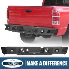 Hookeroad Rear Bumper For 2003 2004 2005 2006 2007 2008 2009 Dodge Ram 2500 3500