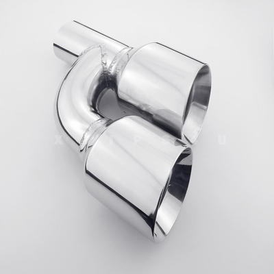 Tap Trap Pair Clamp-on Quad 4" Out Dual Wall Exhaust Tips 2.5" In 304 Stainless Epson 405 XL - Foto 9