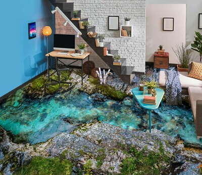 3D Rock River SKE330 Floor Wall Paper Wall Print Decal Wall Deco Bea