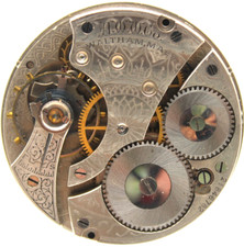 1918 WALTHAM POCKET WATCH MOVEMENT 21846782 GRADE 610 16s 7j DJ