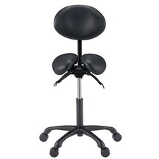 Master Massage Berkeley Ergonomic Saddle Stool -Two Split Part Seat Stool Hydrau