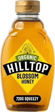 Hilltop Honey Organic Blossom Honey Squeezy Bottle 720g UK