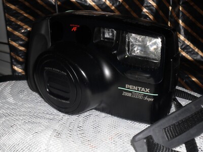 SCHÖNE RETRO MARKEN PENTAX 105 ZOOM SUPER AF KAMERA, 38-105mm Objektiv, 35mm, sehr guter Zustand