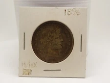 UNITED STATES 1896 BARBER HALF DOLLAR  F  TO VF  OR BETTER CONDITION*