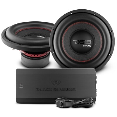 Black Diamond Monoblock Amplifier + DS18 12'' Subwoofer High Excursion