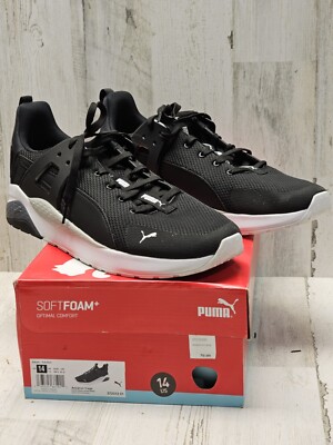 Puma Mens Pacer Net Cage 374322-01 Black Running Shoes Sneakers