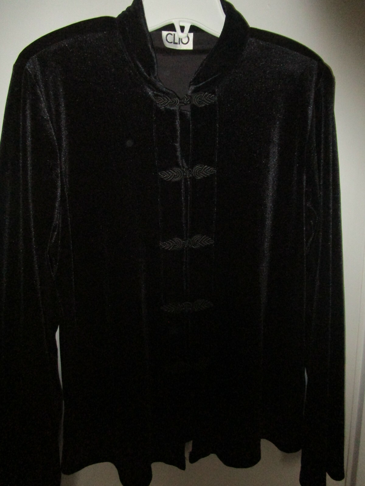 velvet mandarin collar jacket