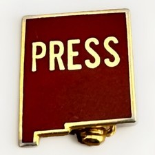 Johnny Morris KOAT News Anchor Estate New Mexico Press Pinback