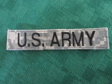 U S Army Name Tape Multicam Patter Military Patch - Used - Hoop and Latch